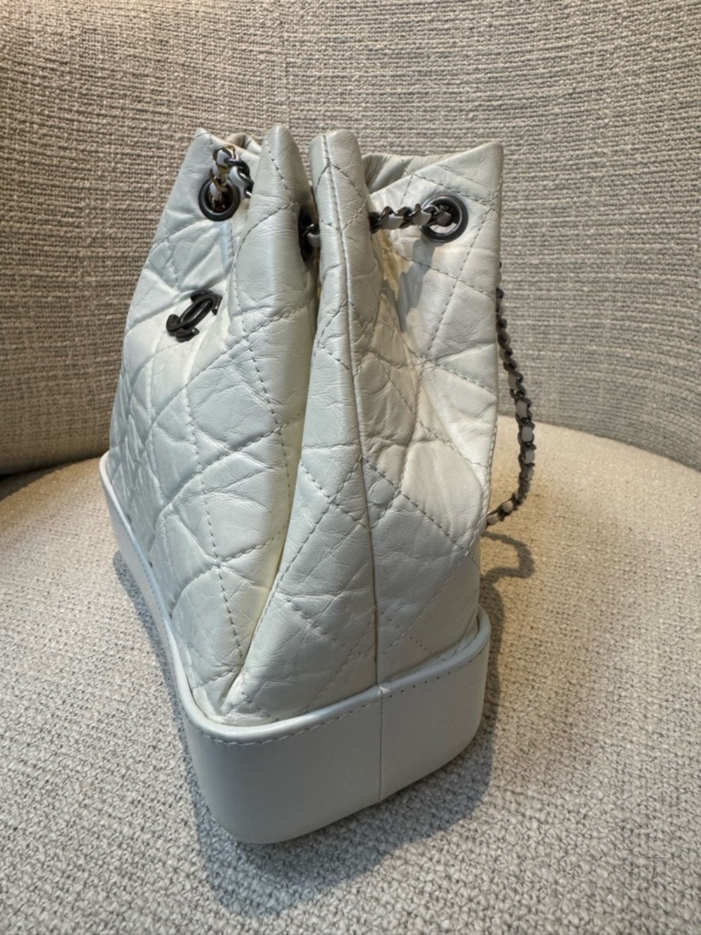 CHANEL Gabrielle Backpack Aged Lambskin Leather - Picture 2 of 7